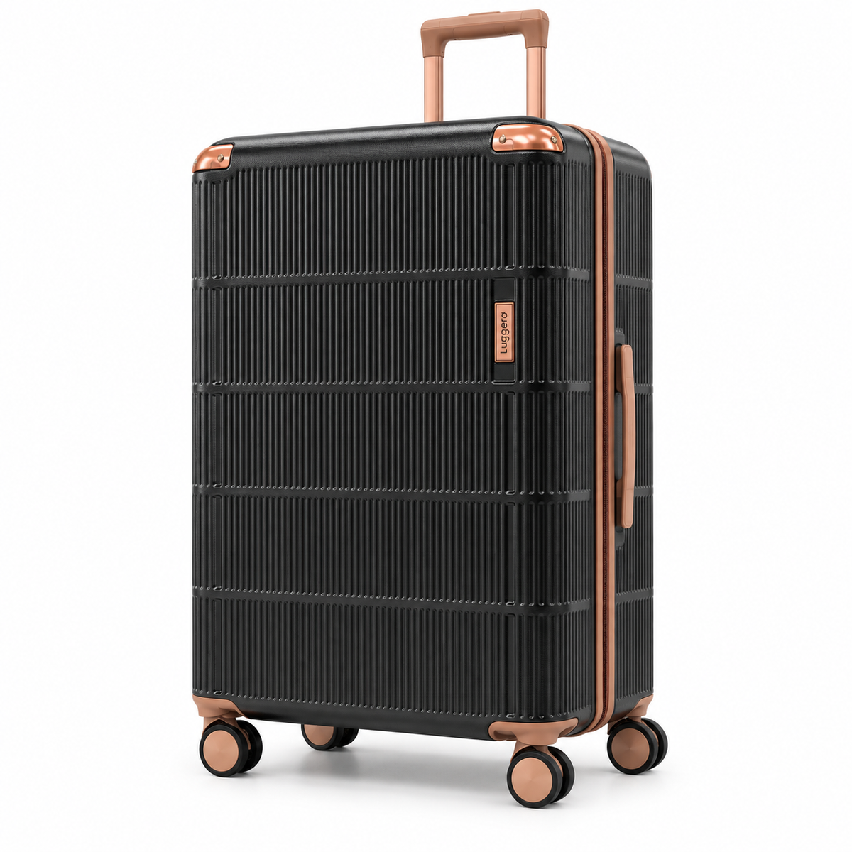 Luggero Lux Vienna Polycarbonate Hard Trolley Bag — 8 Spinner Wheels | 20/24/28 inch