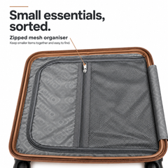 Luggero Lux Vienna Polycarbonate Hard Trolley Bag — 8 Spinner Wheels | 20/24/28 inch