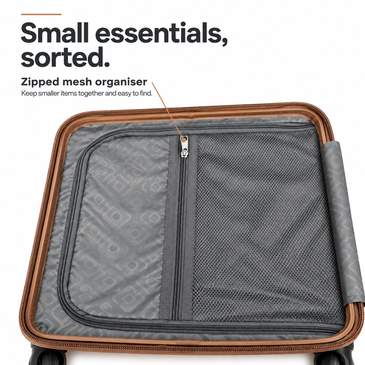 Luggero Lux Vienna Polycarbonate Hard Trolley Bag — 8 Spinner Wheels | 20/24/28 inch