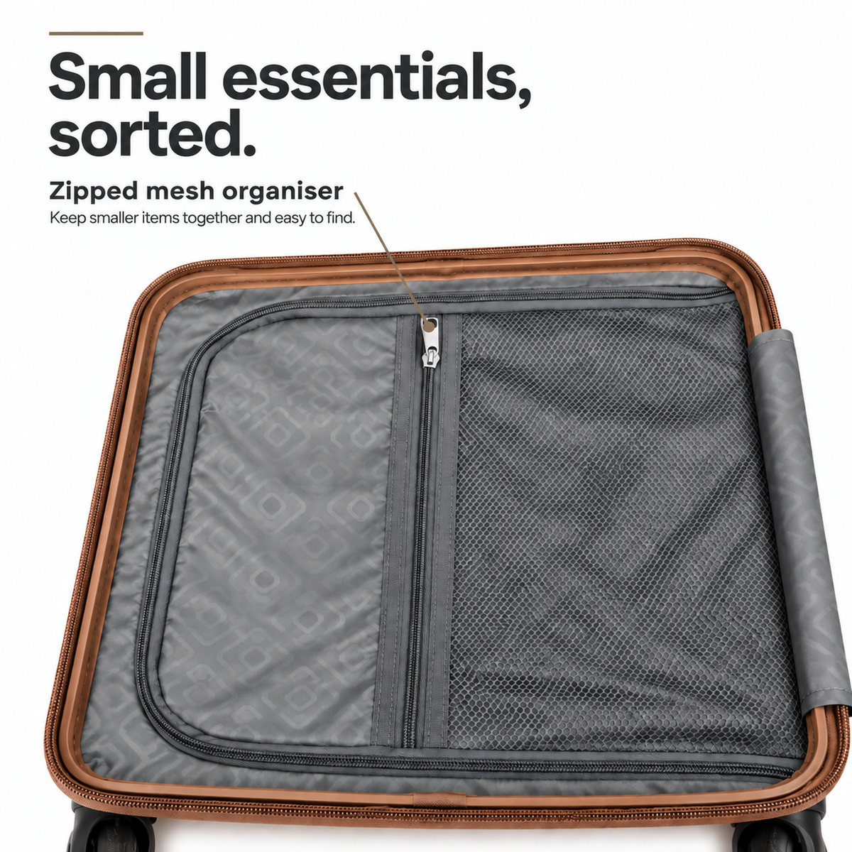 Luggero Lux Vienna Polycarbonate Hard Trolley Bag — 8 Spinner Wheels | 20/24/28 inch