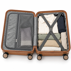 Luggero Lux Vienna Polycarbonate Hard Trolley Bag — 8 Spinner Wheels | 20/24/28 inch