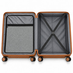 Luggero Lux Vienna Polycarbonate Hard Trolley Bag — 8 Spinner Wheels | 20/24/28 inch