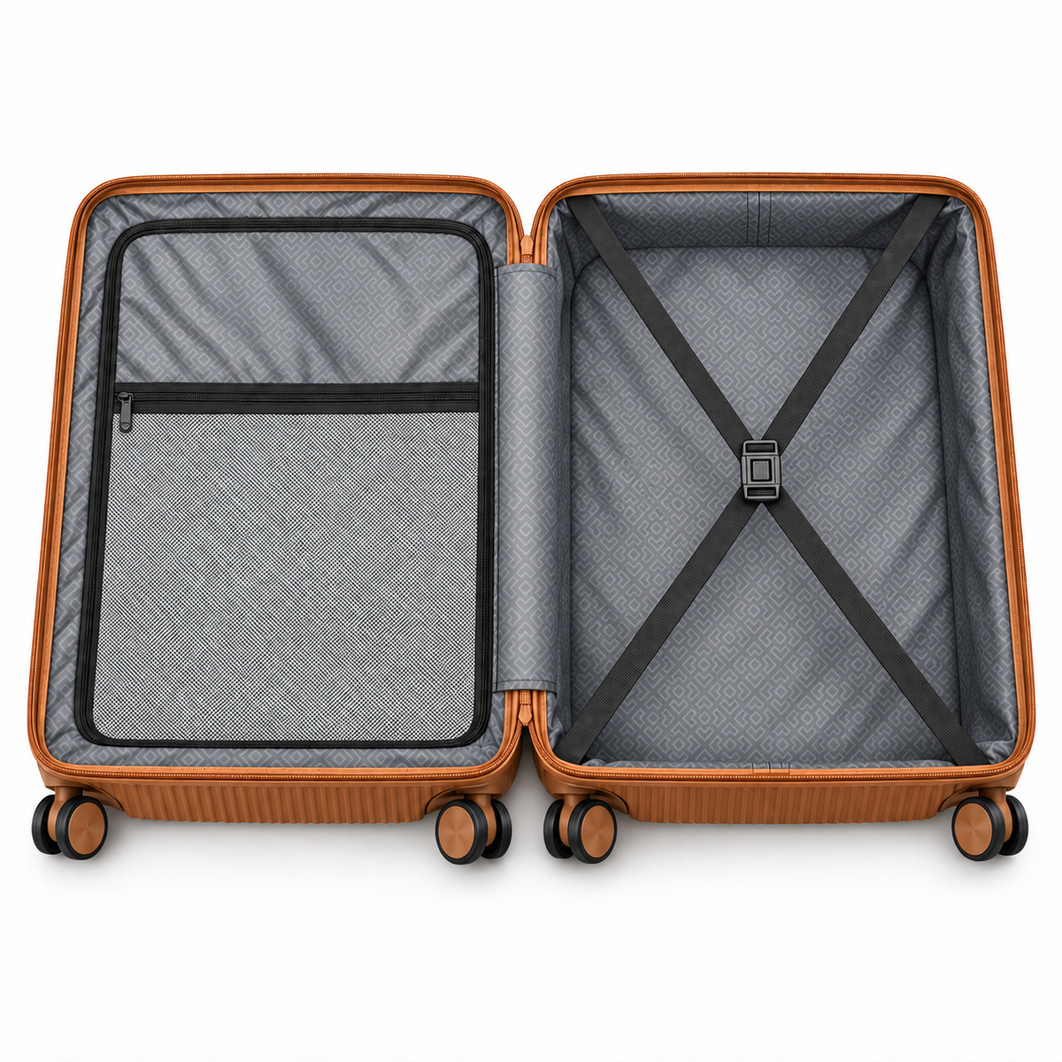 Luggero Lux Vienna Polycarbonate Hard Trolley Bag — 8 Spinner Wheels | 20/24/28 inch