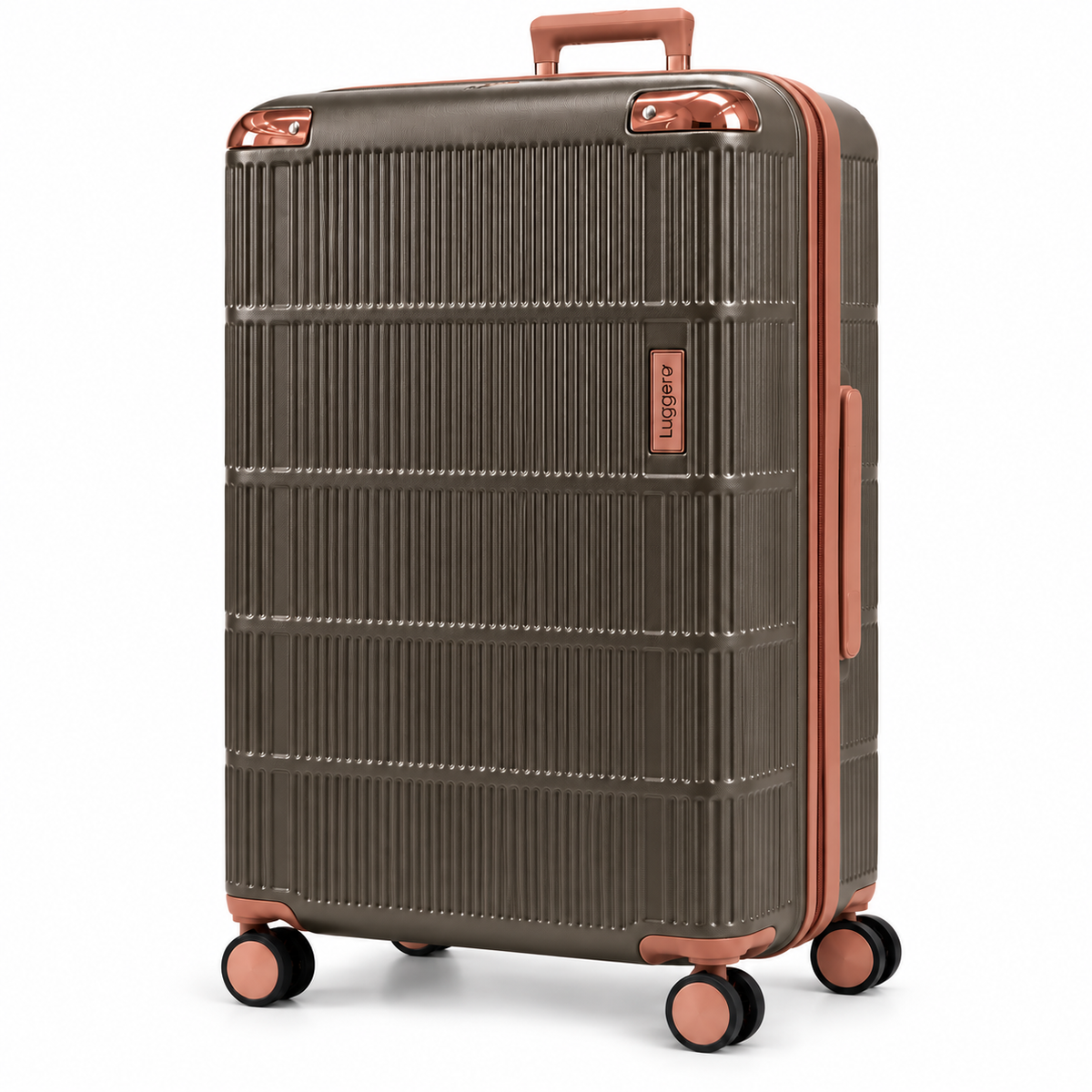 Luggero Lux Vienna Polycarbonate Hard Trolley Bag — 8 Spinner Wheels | 20/24/28 inch
