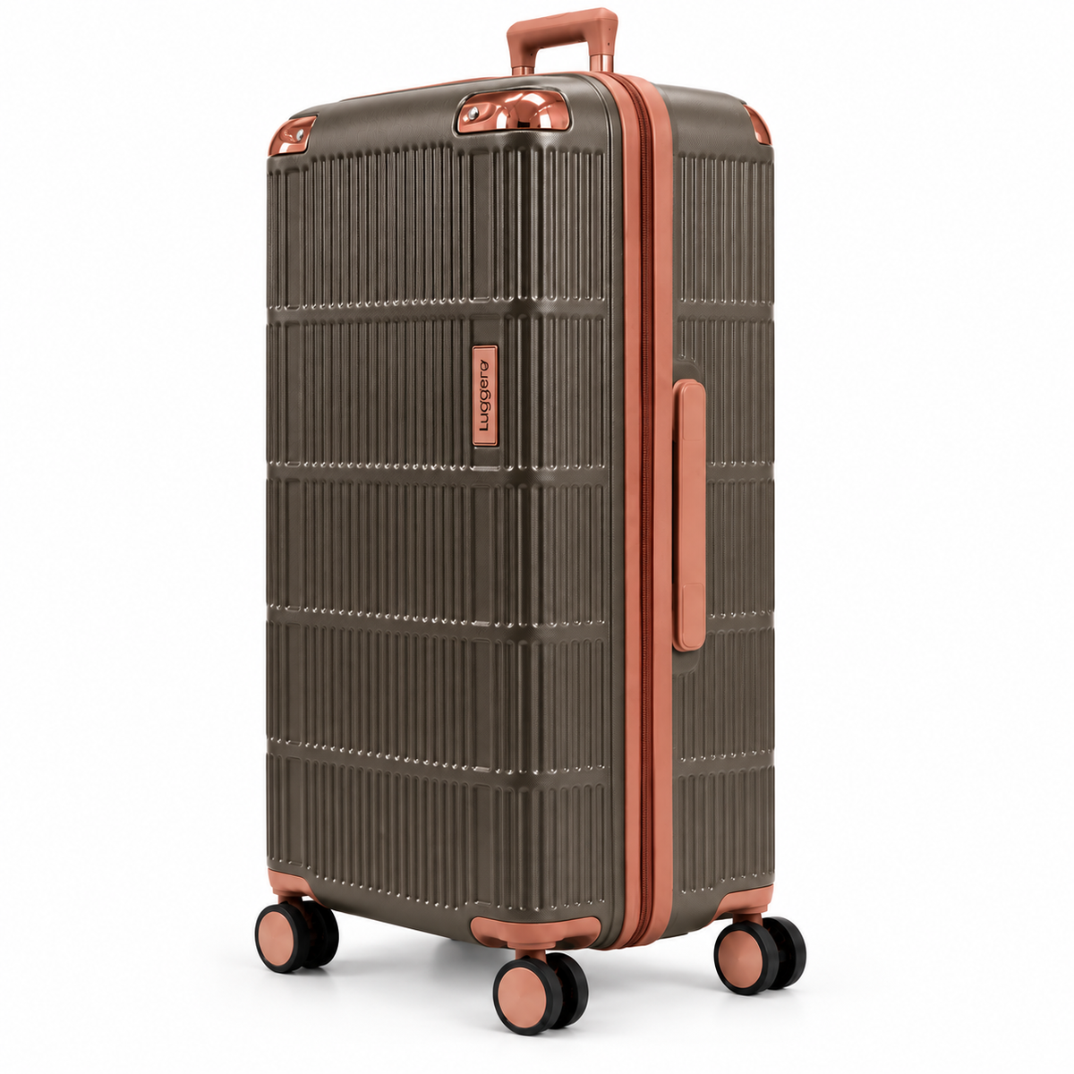 Luggero Lux Vienna Polycarbonate Hard Trolley Bag — 8 Spinner Wheels | 20/24/28 inch