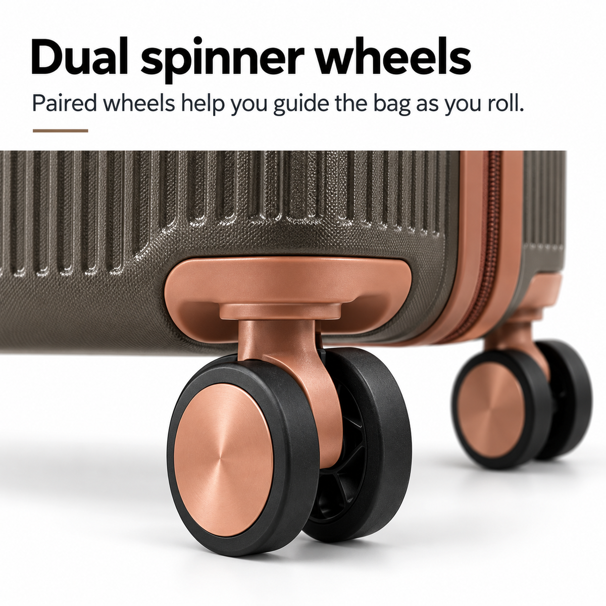 Luggero Lux Vienna Polycarbonate Hard Trolley Bag — 8 Spinner Wheels | 20/24/28 inch