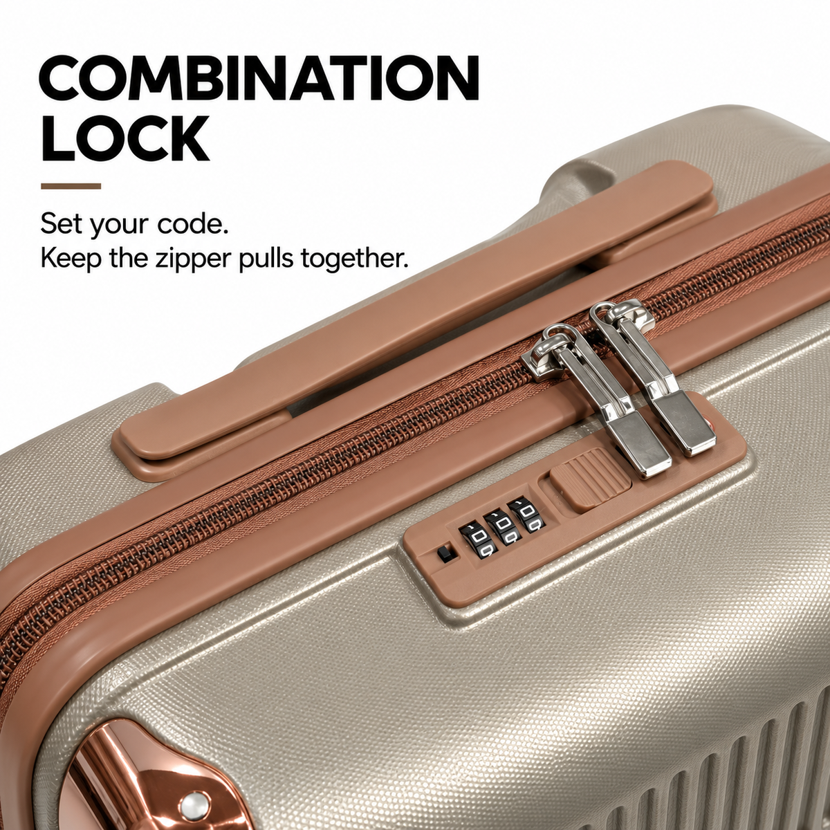 Luggero Lux Vienna Polycarbonate Hard Trolley Bag — 8 Spinner Wheels | 20/24/28 inch