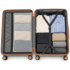 Luggero Lux Vienna Polycarbonate Hard Trolley Bag — 8 Spinner Wheels | 20/24/28 inch