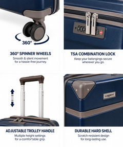 Santorini Polycarbonate Hard Luggage