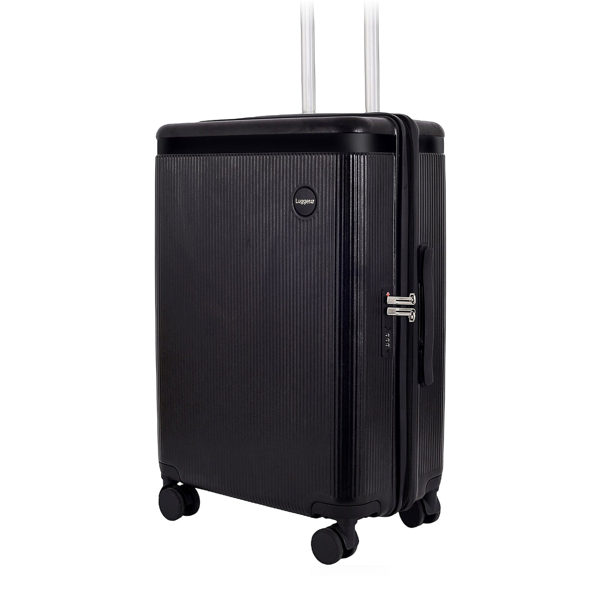 Luggero Lux Seychelles Black Medium hard trolley bag