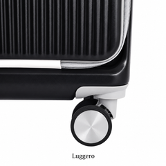Luggero Lux Capri Polycarbonate Hard Trolley Bag — Front Laptop Pocket | 20 inch