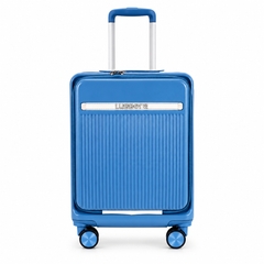Luggero Lux Capri Polycarbonate Hard Trolley Bag — Front Laptop Pocket | 20 inch