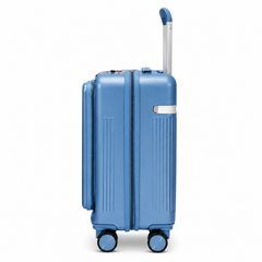 Luggero Lux Capri Polycarbonate Hard Trolley Bag — Front Laptop Pocket | 20 inch