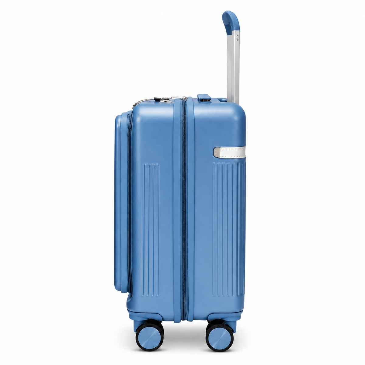 Luggero Lux Capri Polycarbonate Hard Trolley Bag — Front Laptop Pocket | 20 inch