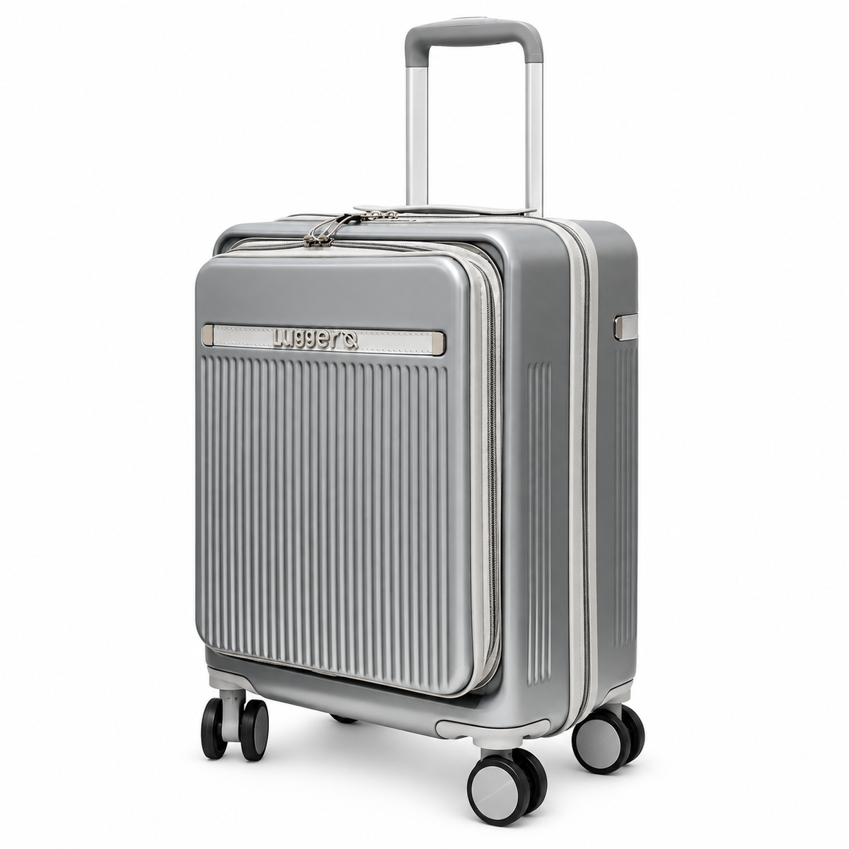 Luggero Lux Capri Polycarbonate Hard Trolley Bag — Front Laptop Pocket | 20 inch