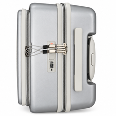 Luggero Lux Capri Polycarbonate Hard Trolley Bag — Front Laptop Pocket | 20 inch
