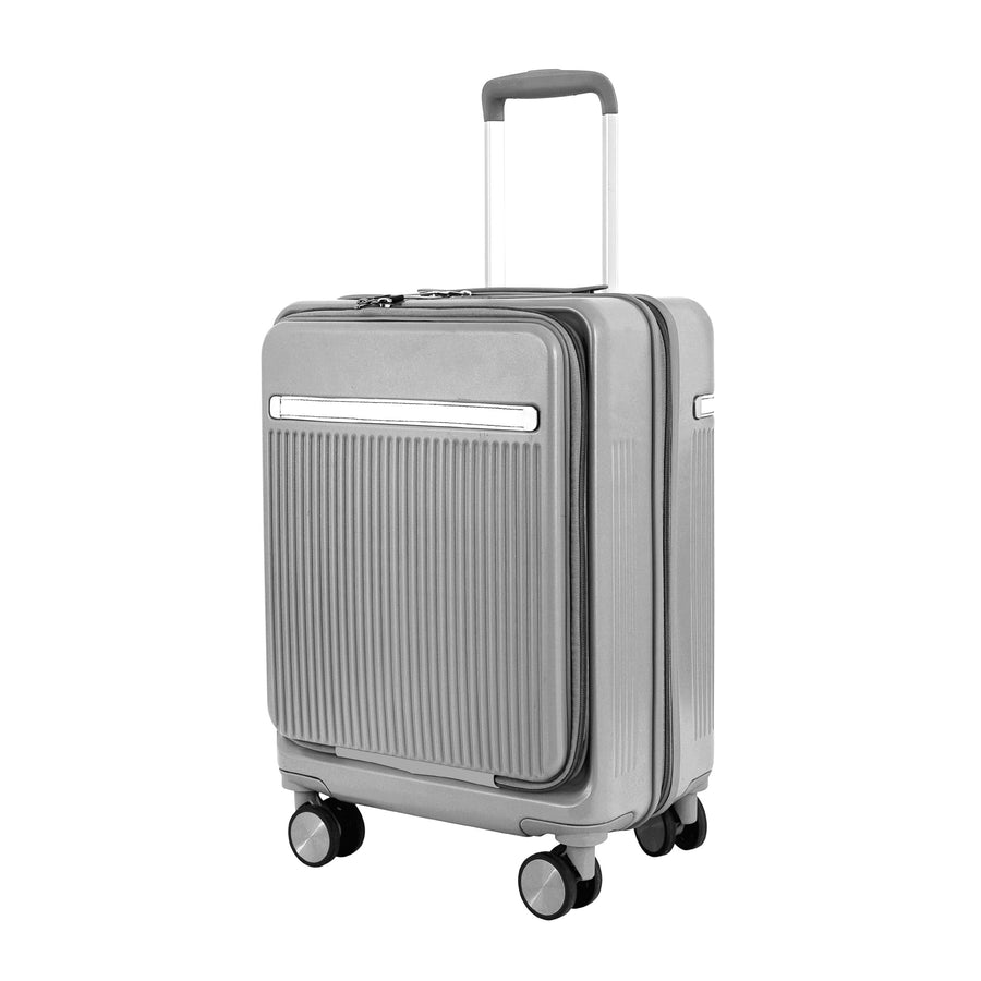 Capri Polycarbonate Hard Luggage — Light Grey