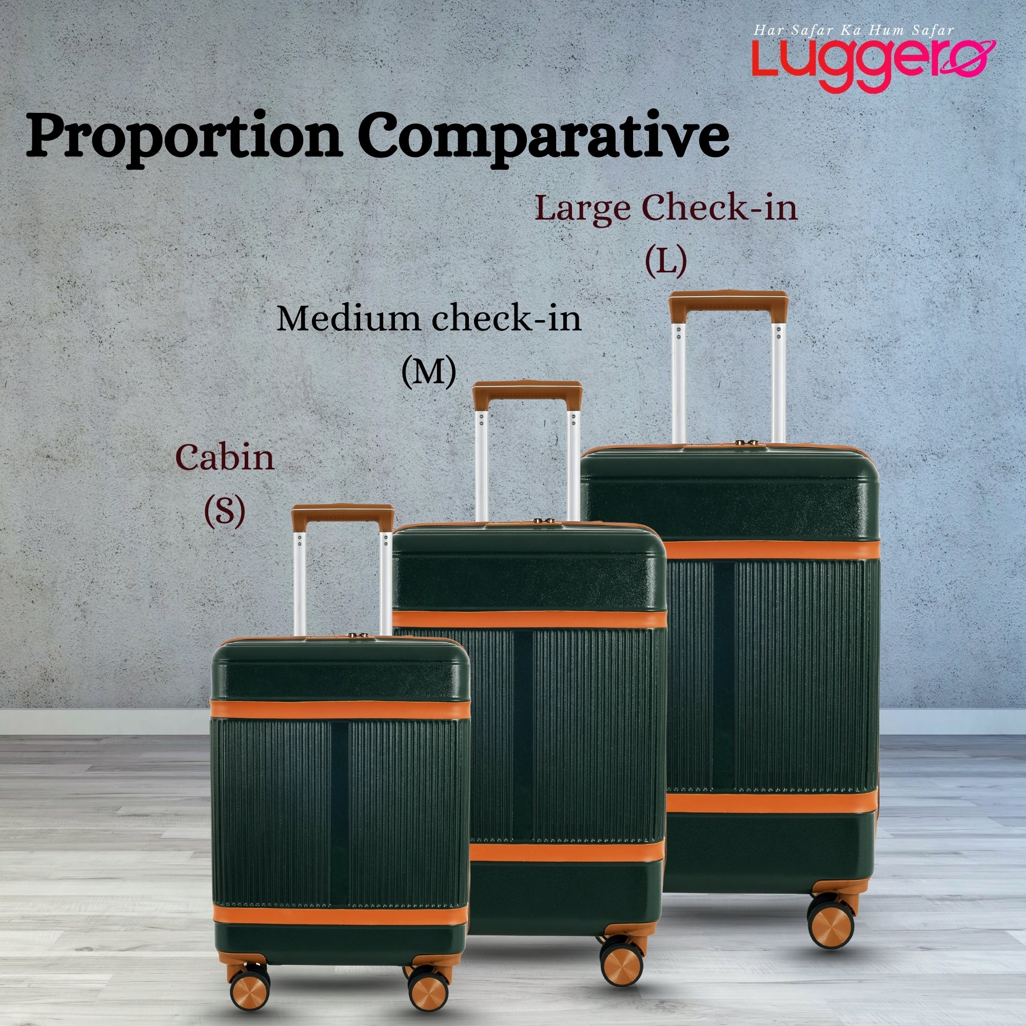 MYKONOS GREEN Light Weight & Durable Polycarbonate Hard Luggage