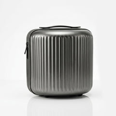 Kyoto dark grey 12 inch trolley bag, front view with TSA-approved lock
