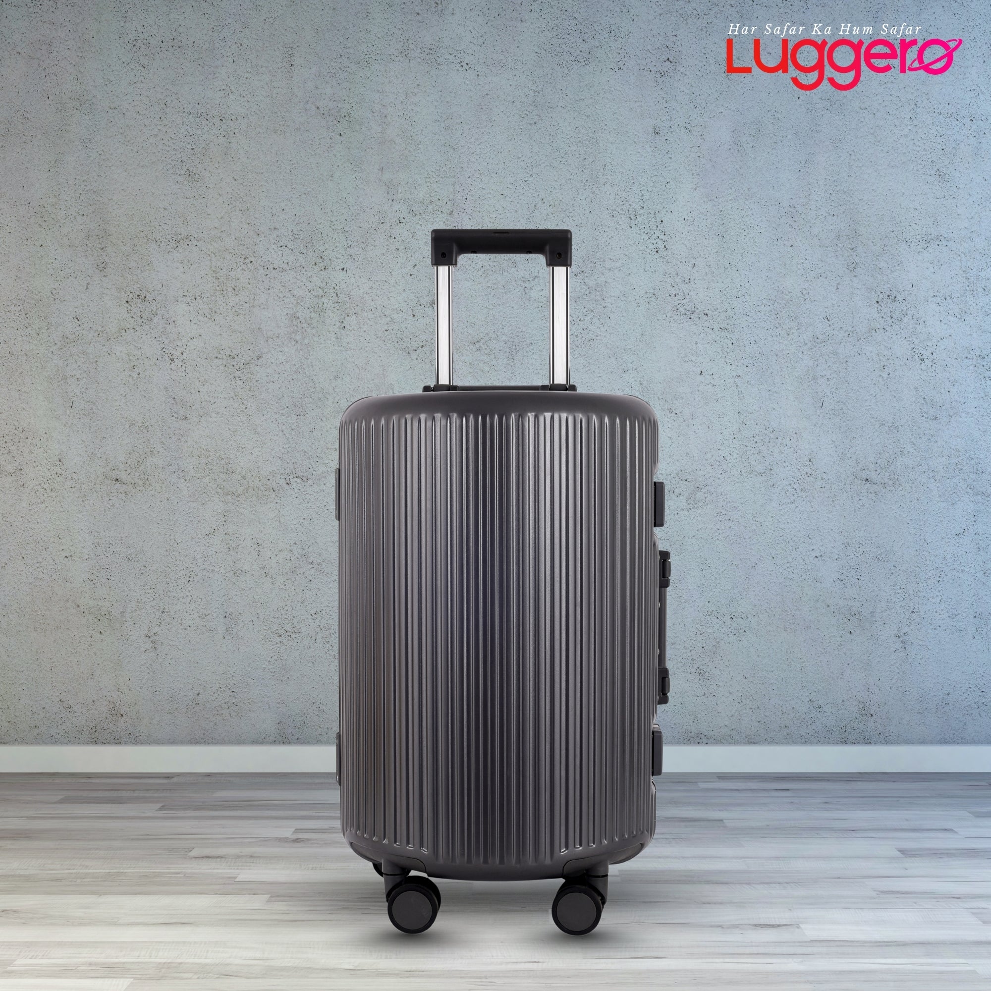 KYOTO DARK GREY Light Weight & Durable Polycarbonate Hard Luggage