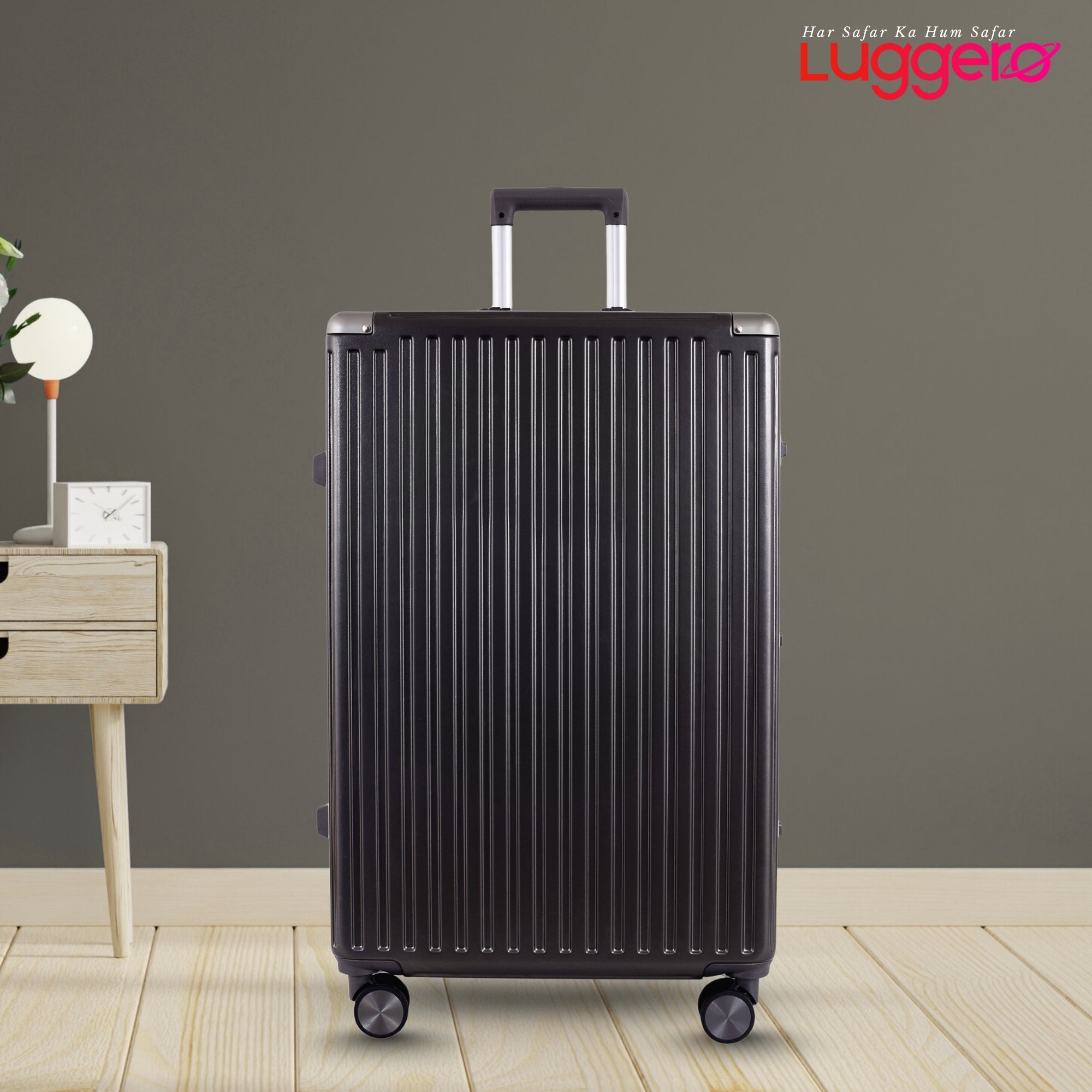 MONACO GREY Light Weight & Durable Polycarbonate Hard Luggage