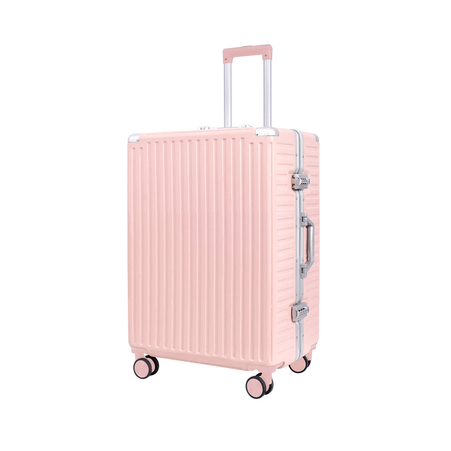 Luggero Lux Monaco Polycarbonate Hard Trolley Bag — Aluminium Frame, TSA Lock | 20/24/28 inch — Black