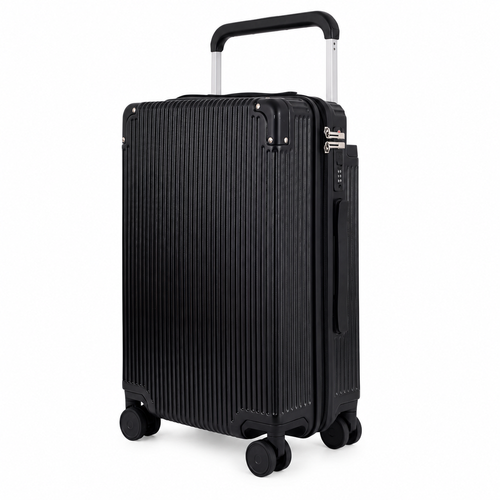 Tuscany Hard-Shell Trolley Bag in Black