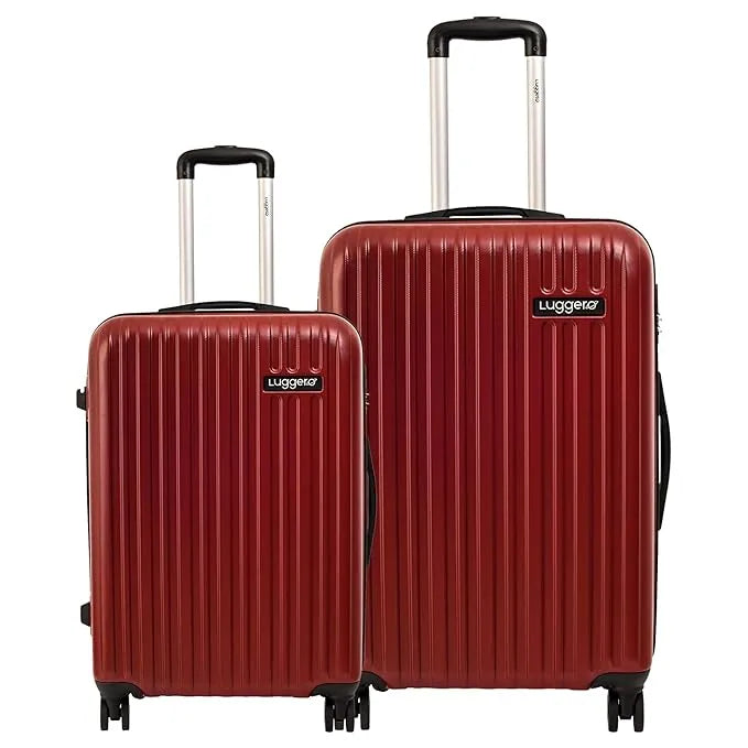 Luggero Classic Solid Light weight Luggage Chilli Red