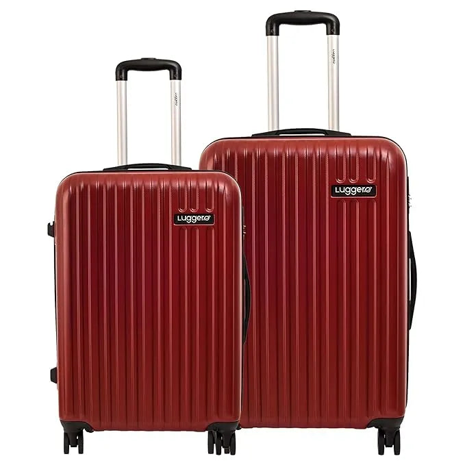 Luggero Classic Solid Light weight Luggage Chilli Red