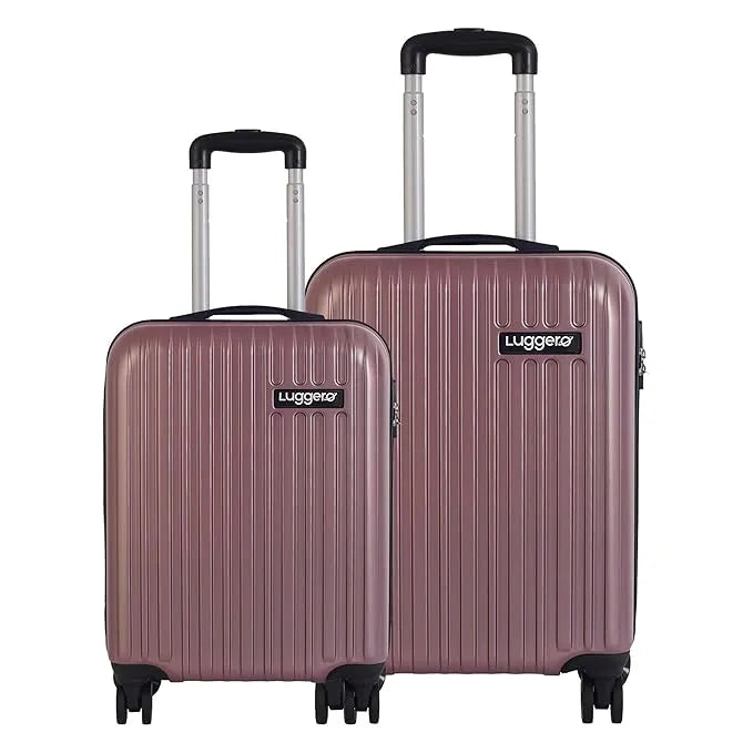 Luggero Classic Solid Light weight Luggage Rose Gold