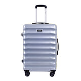 Bonvoyage Silver Hard-Shell Trolley Bag, medium size