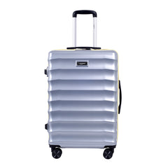 Bonvoyage Silver Hard-Shell Trolley Bag, medium size
