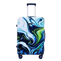 Prism Blue Hard-Shell Trolley Bag, medium size