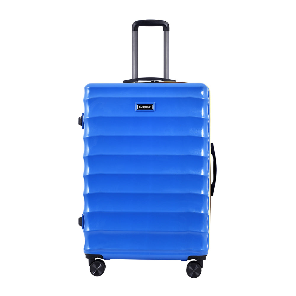 Bonvoyage Blue Hard-Shell Trolley Bag, medium size