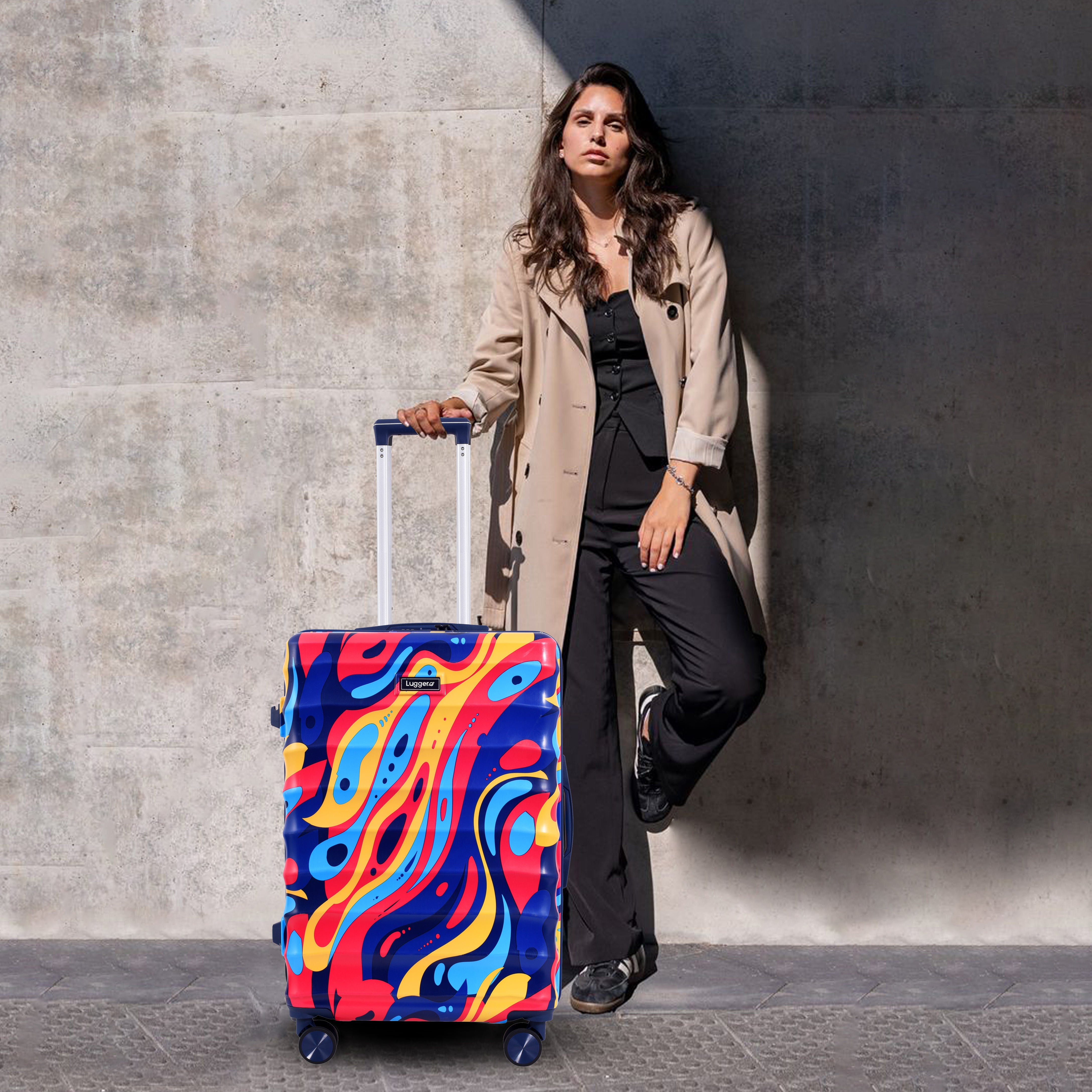 NEO BLUE Light Weight & Durable Polycarbonate Hard Luggage