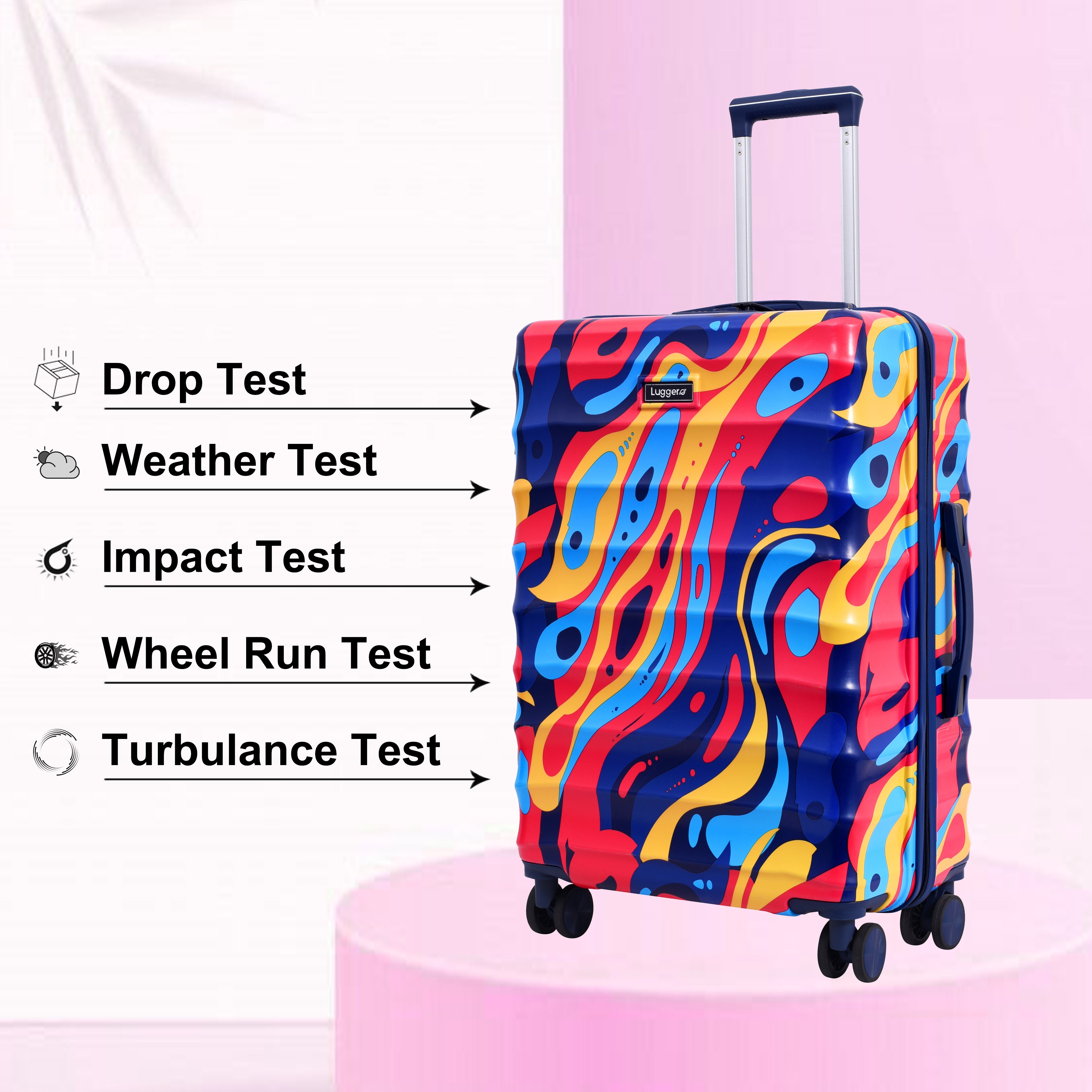 NEO BLUE Light Weight & Durable Polycarbonate Hard Luggage