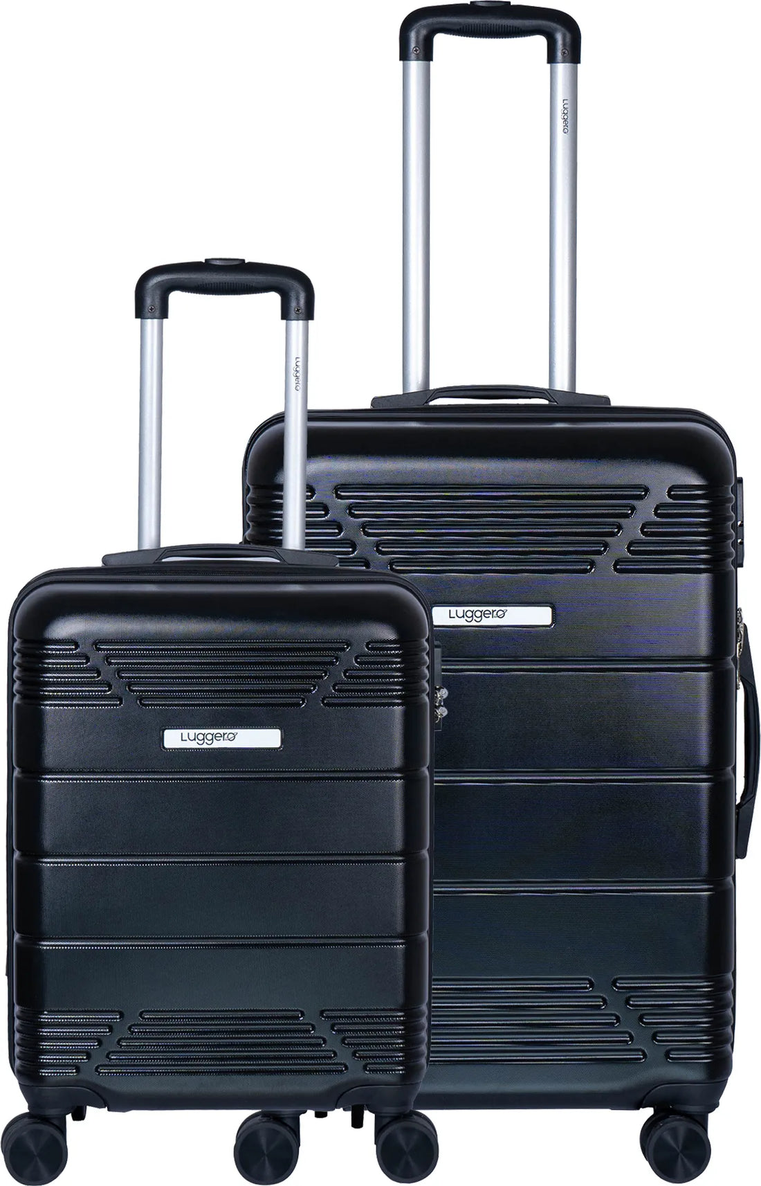 Luggero Star Solid Light weight Luggage Black