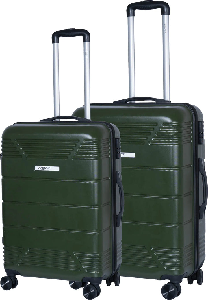 Luggero Star Solid Light weight Luggage Green