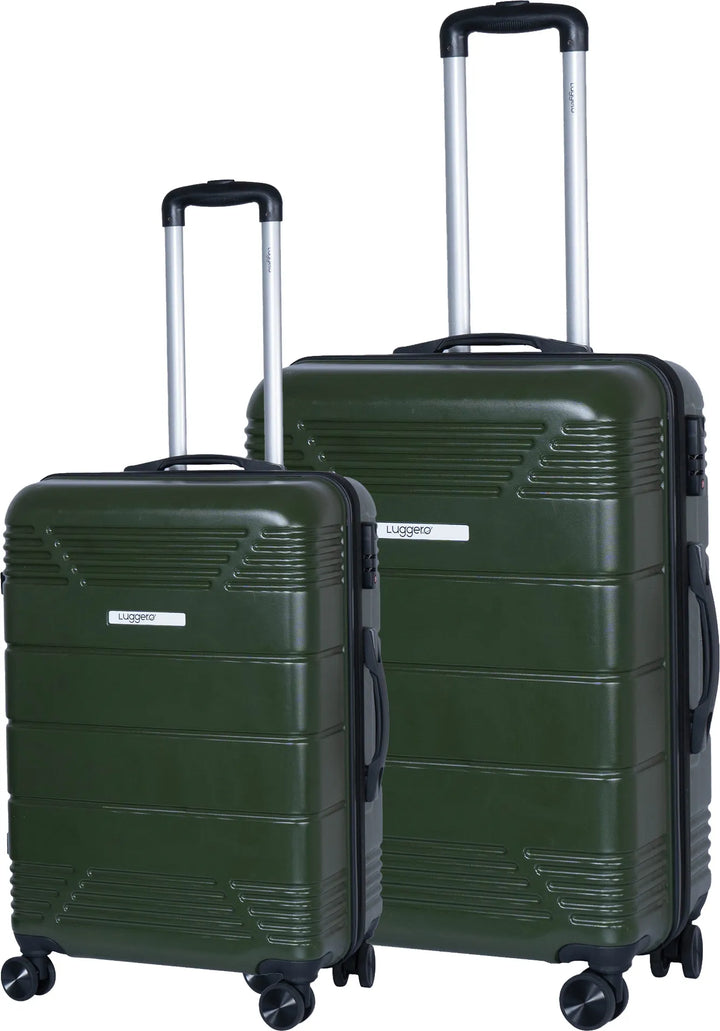 Luggero Star Solid Light weight Luggage Green