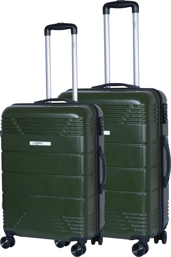 Luggero Star Solid Light weight Luggage Green