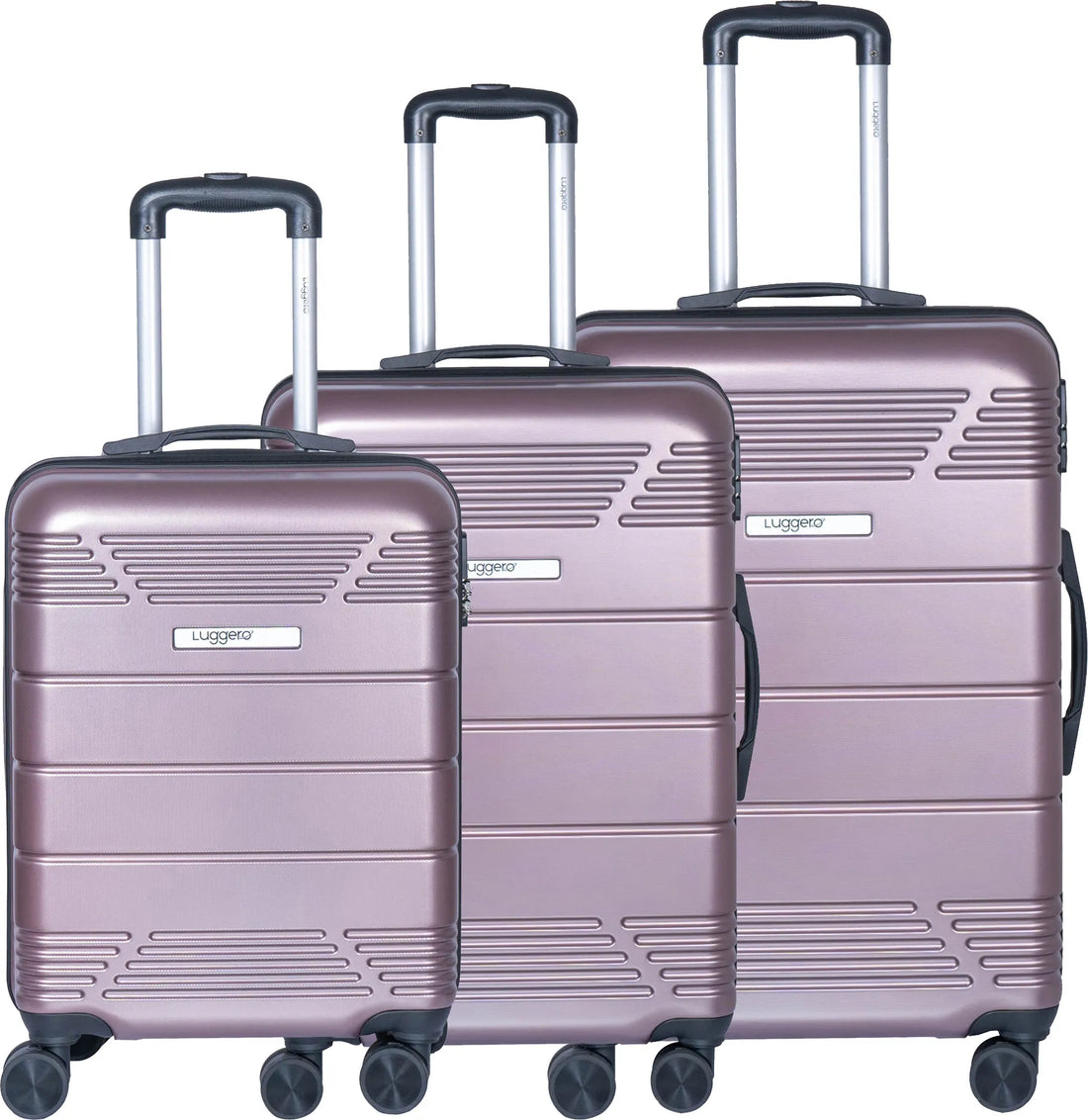 Luggero Star Solid Light weight Luggage Rose Gold