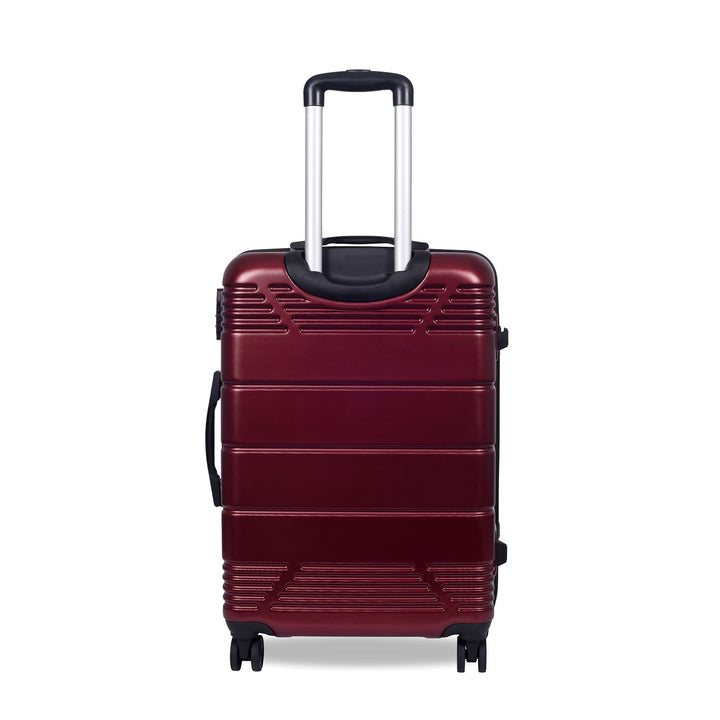 Luggero Star Solid Light weight Luggage Deep Red-M+S