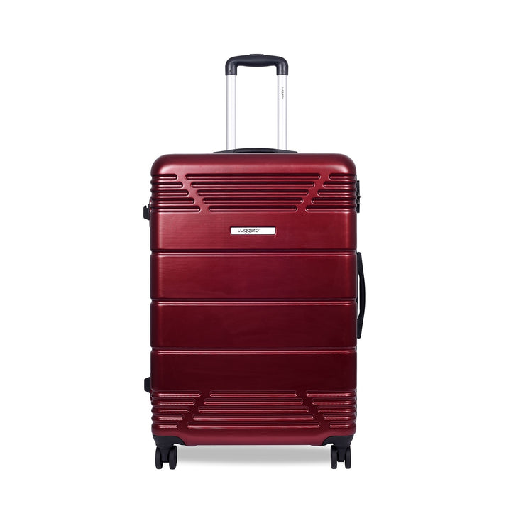 Luggero Star Solid Light weight Luggage Deep Red