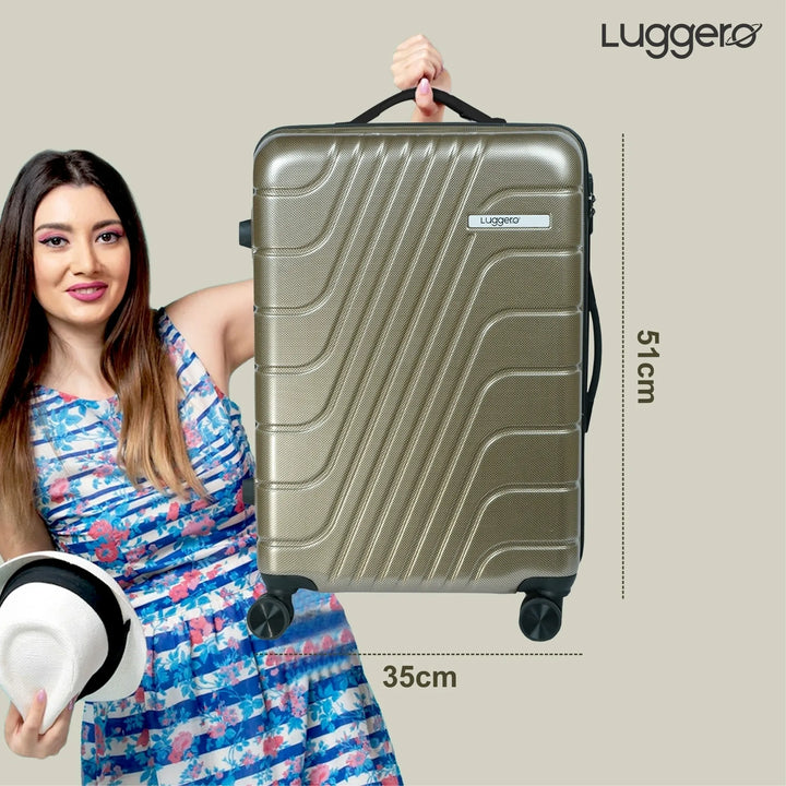 Luggero Film Classic Printed Light weight Luggage BR Dots