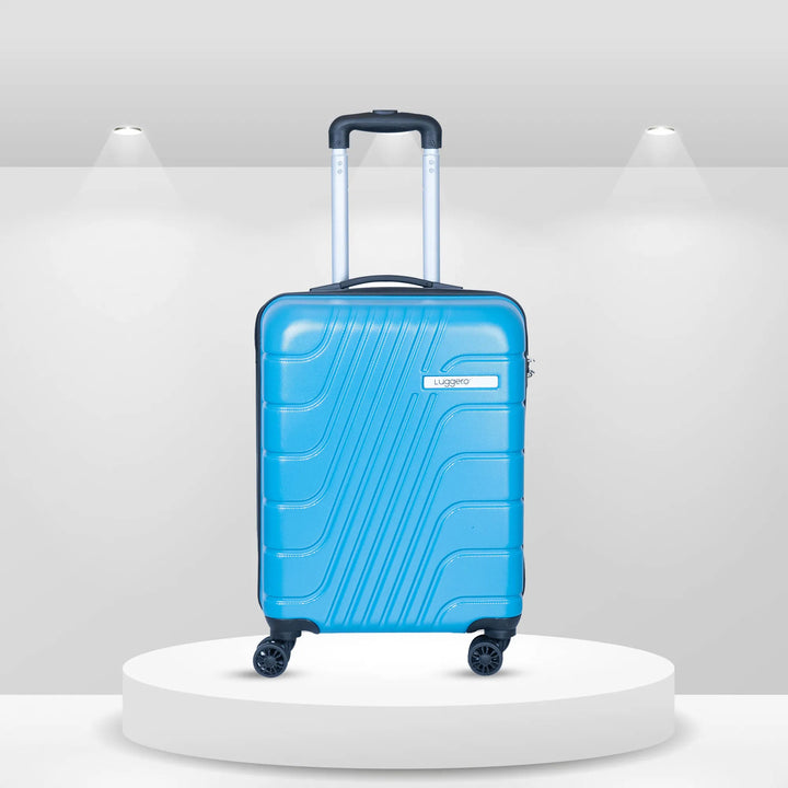 Luggero Eternal Solid Light weight Luggage Sky Blue