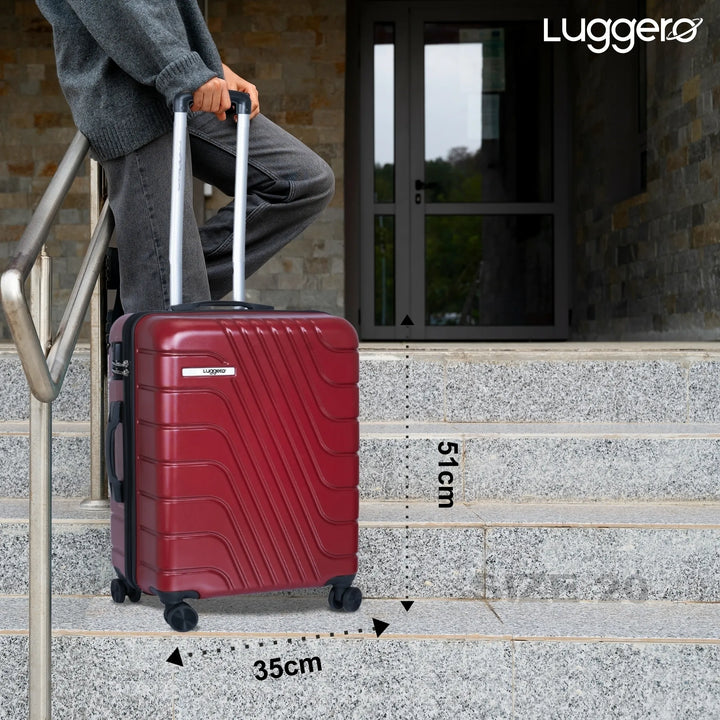 Luggero Eternal Solid Light weight Luggage Chilli Red