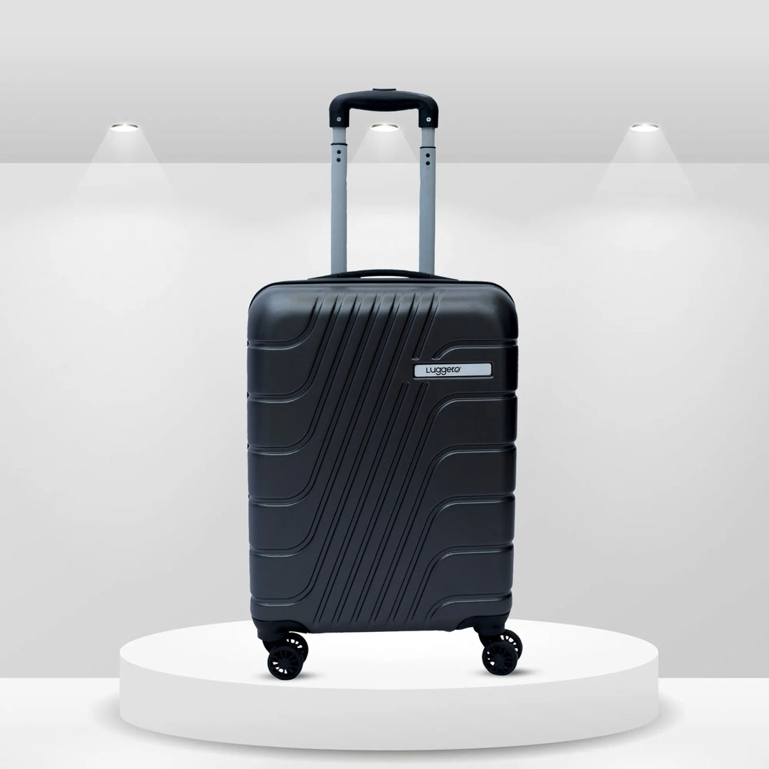 Luggero Eternal Solid Light weight Luggage Dark Grey