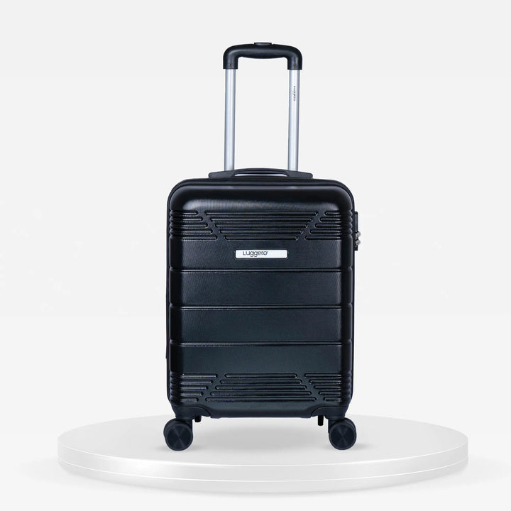 Luggero Star Solid Light weight Luggage Black