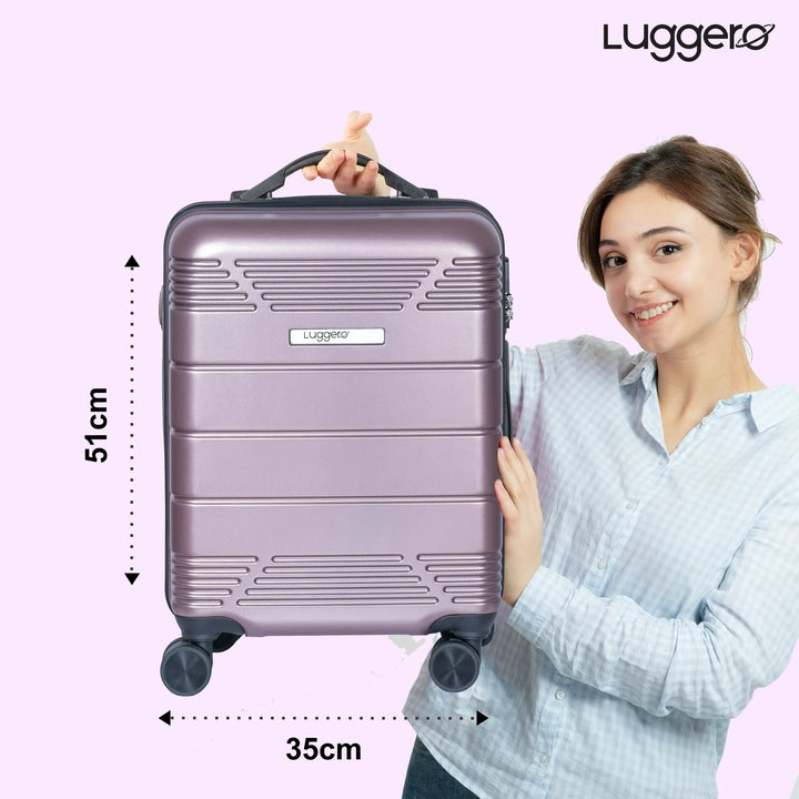 Luggero Star Solid Light weight Luggage Rose Gold