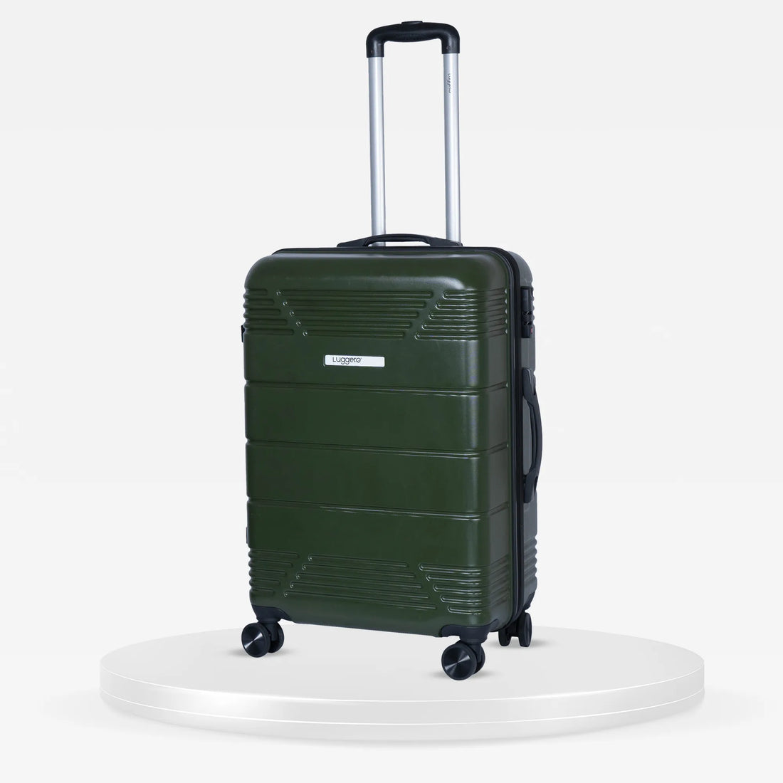 Luggero Star Solid Light weight Luggage Green